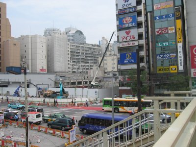 東急文化会館跡の風景